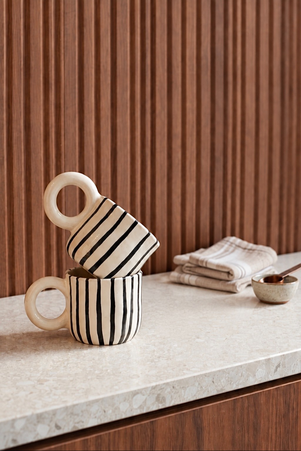 Mugs rayures noires