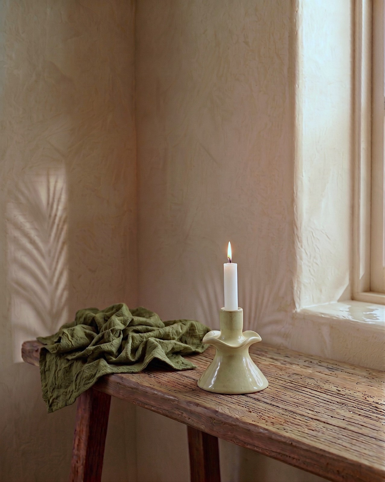 Bougeoir artisanal marocain en fleur